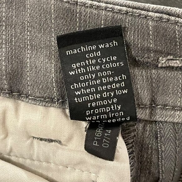 The Limited Womens Skinny Leg Pinstripe Pants Size 0 Gray - Picture 9 of 12